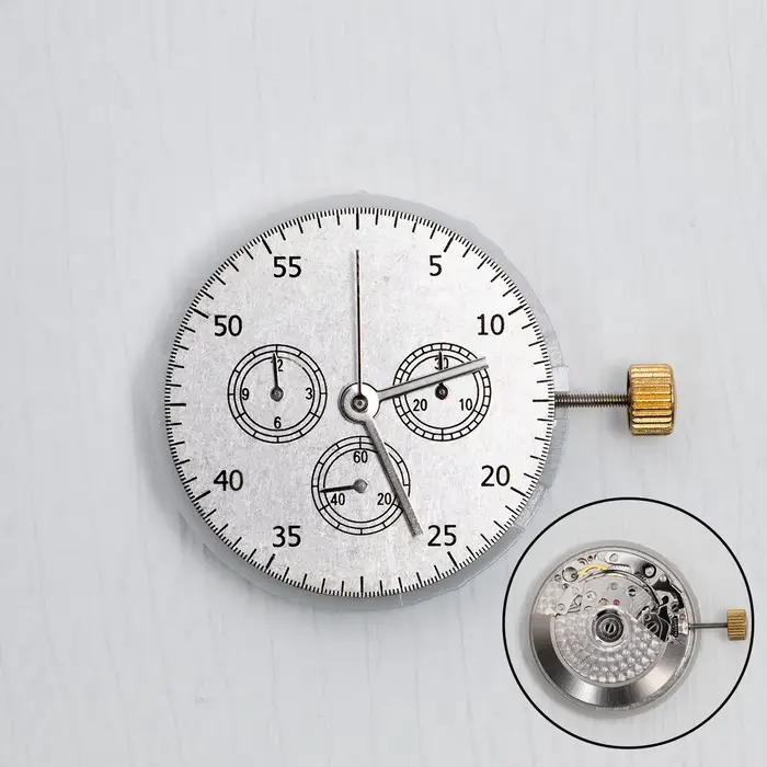 Nouveau chronographe de mouvement Dandong 7750