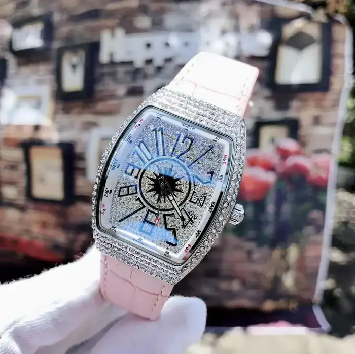 Mobangtuo femmes montre à Quartz Tonneau ovale diamant Orologio avec chiffres colorés cadran Reloj Mujer horloge de luxe dames montre-bracelet