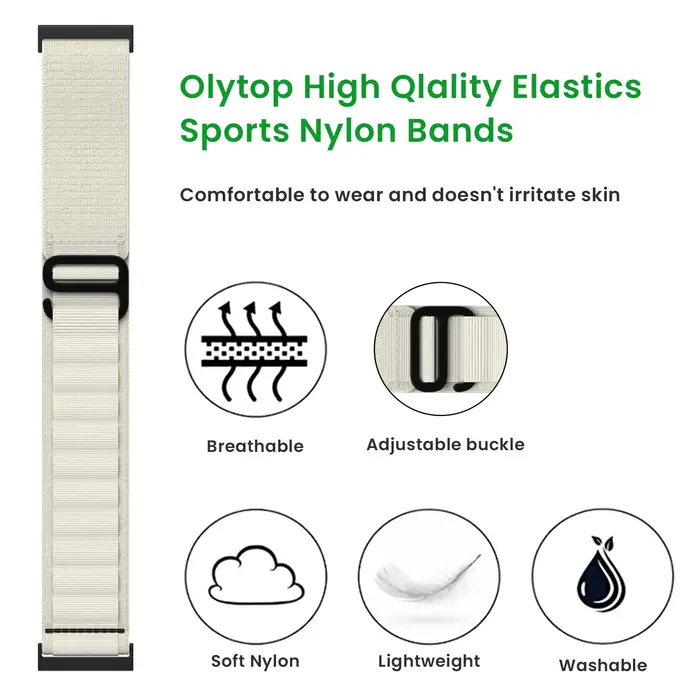 Bracelet à boucle en nylon alpin pour SUUNTO7