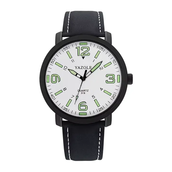 YAZOLE-Montres à quartz étanches pour hommes, montre de sport décontractée, pointeur de chaussures à
