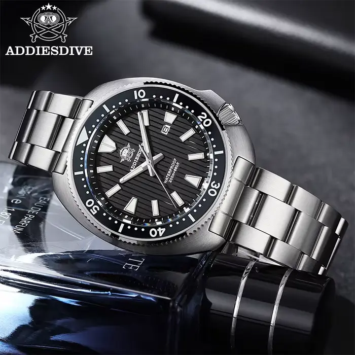 ADDIESDIVE – montre de plongée en verre saphir pour hommes