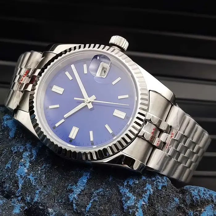 Montre mécanique automatique PARNSRPE en acier inoxydable avec cristal de saphir pour homme et femme occasions spéciales