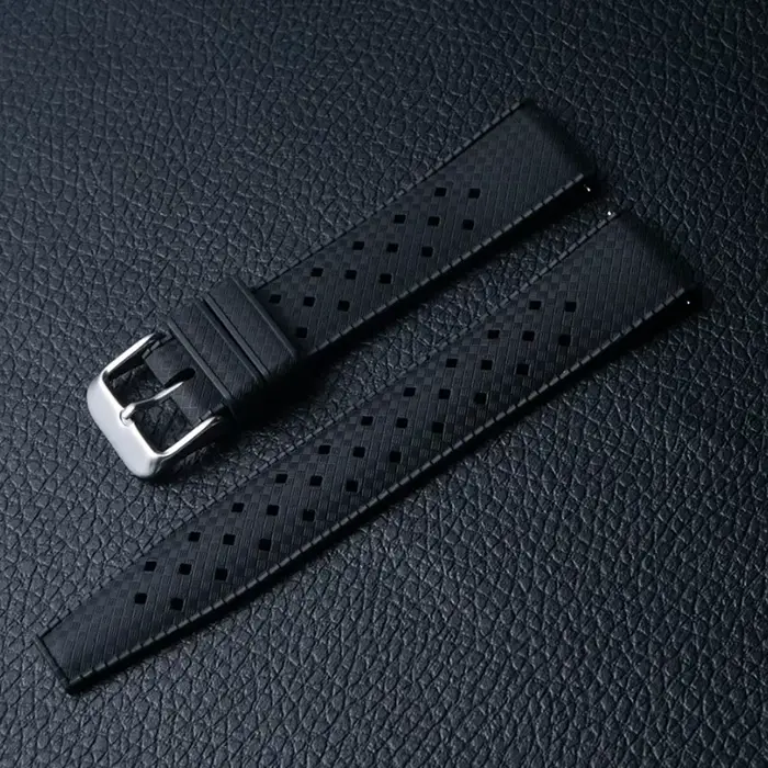 Bracelet de montre FKM de STYLE TROPIQUE classique 18mm 20mm 22mm, pour Seiko pour Oris Citizen, bra