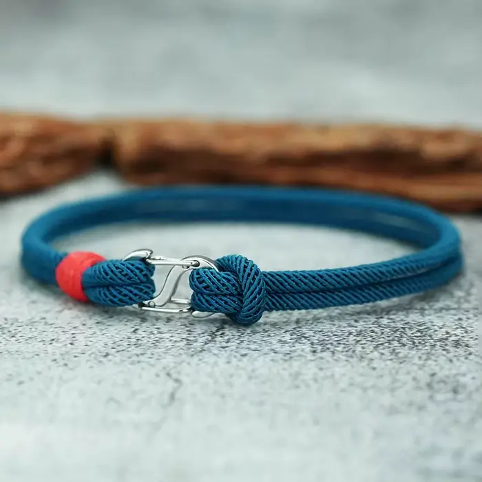 Bracelets simples pour hommes tissés à la main détachables 7 couleurs