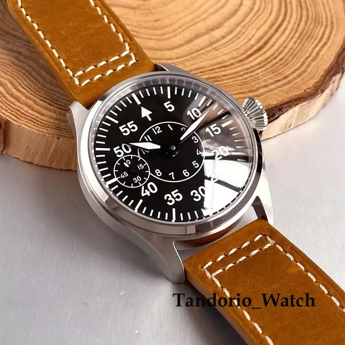 Montres de pilote rétro de 42 mm