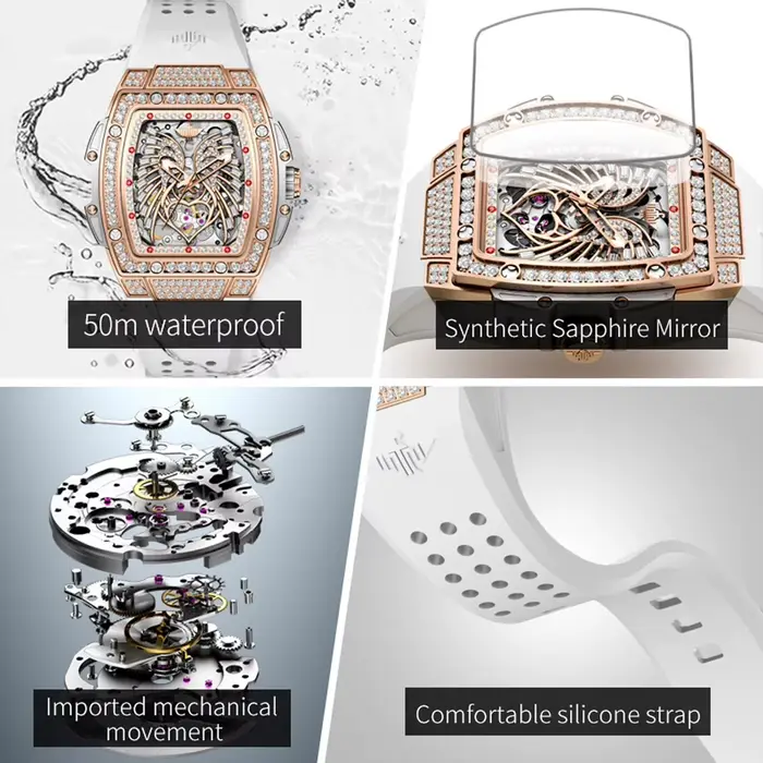 Montre mécanique automatique pour femme