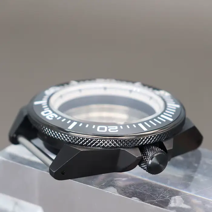 Boîtier de montre samouraï modifié noir