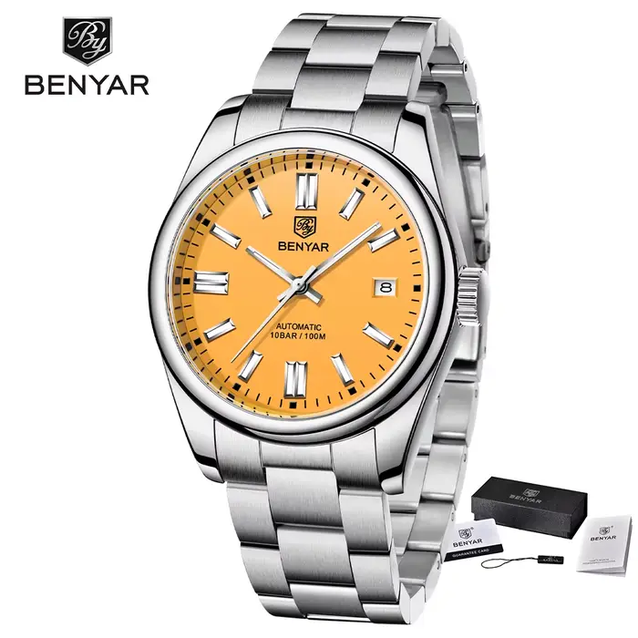 Montre mécanique automatique de luxe pour homme BENYAR, marque haut de gamme, étanche 10 bars, montr