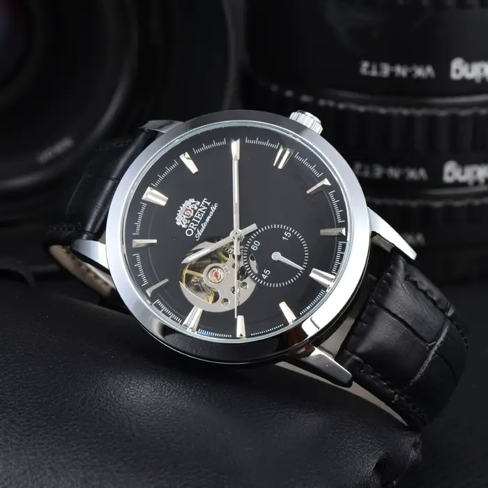 DFDG Orient Sports Montre mécanique automatique unisexe, heure mondiale, étanche, résistante aux cho