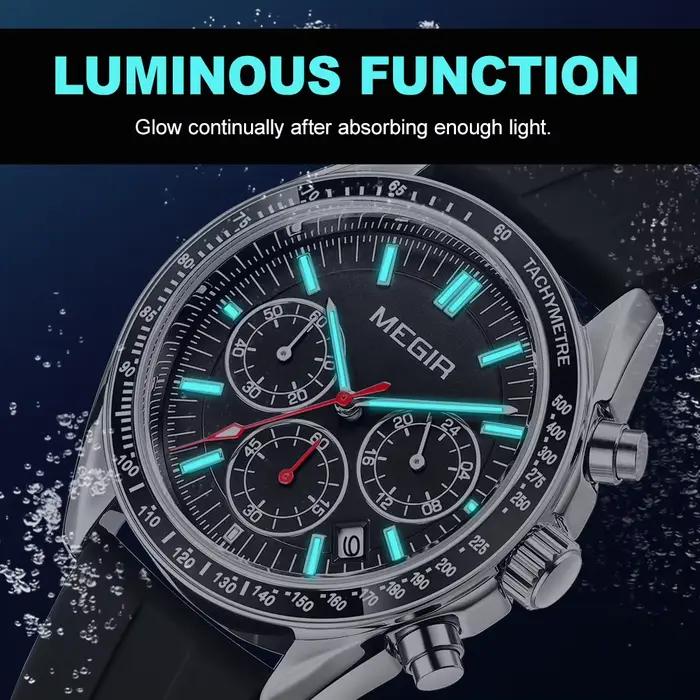 Montre militaire à quartz multifonction pour homme