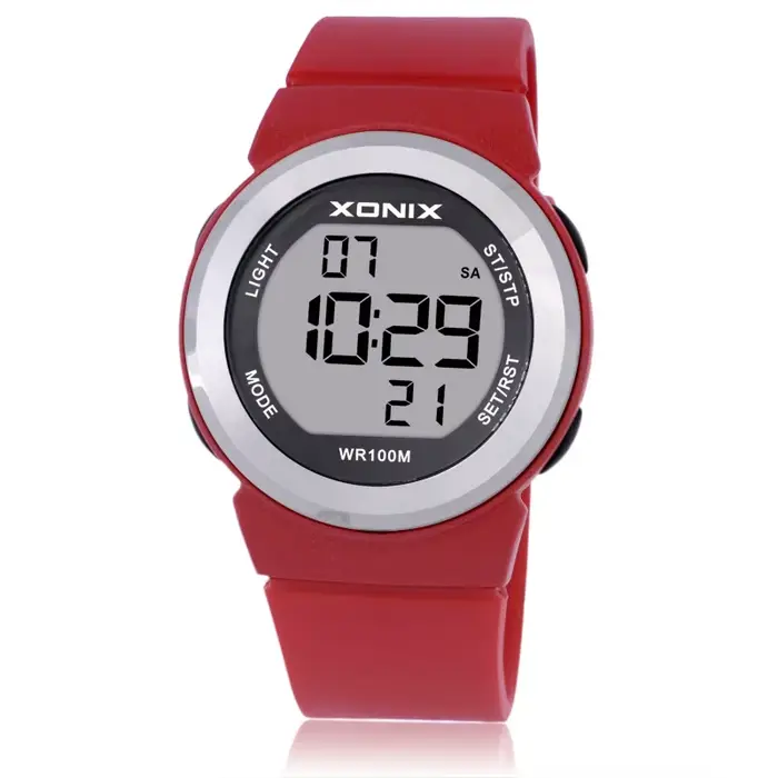 Chaude!!! XONIX Mode Femmes Montres de Sport Étanche 100 m Dames De Gelée LED Montre Numérique De Na
