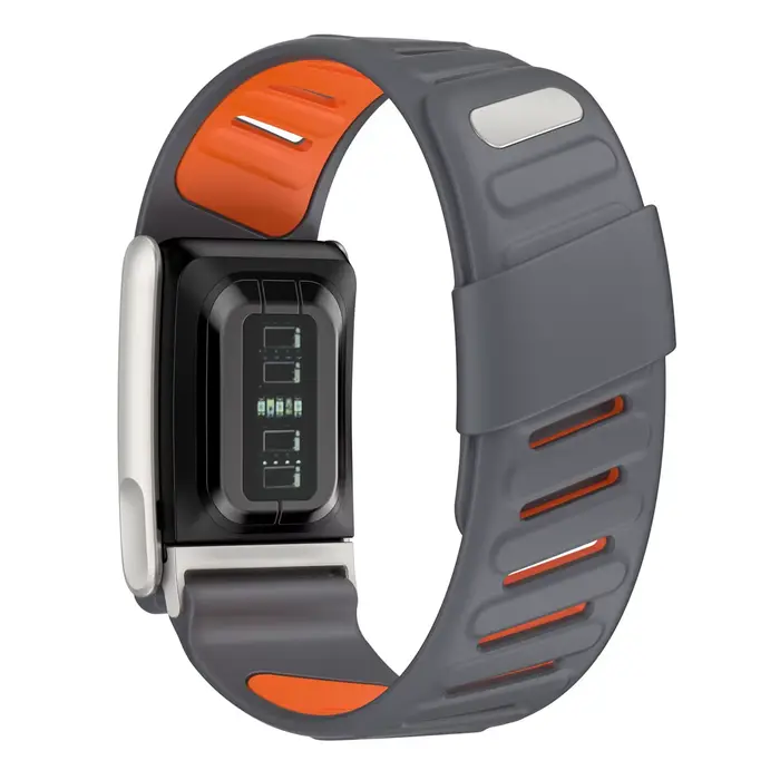 Bracelet de montre sportif en silicone double couleur avec cadre métallique pour Whoop 5.0 occassions sportives et mode