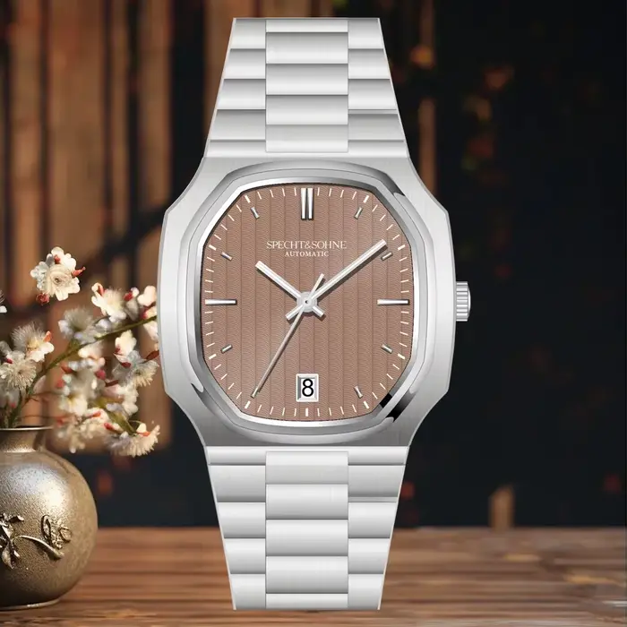 Montre Specht & Söhne 2026 Automatique en Acier Inoxydable avec Cristal Saphir - Idéale pour Hommes Occasions Spéciales et Journées Décontractées