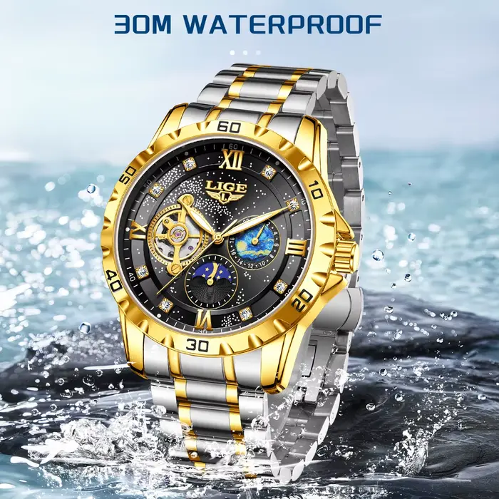 Montre mécanique LIGE pour homme