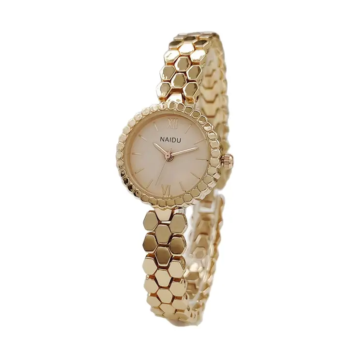 Mode Senior tempérament nid d'abeille montre disque alliage bracelet Quartz montre-bracelet pour femmes fille cadeau bijoux accessoire Relógio