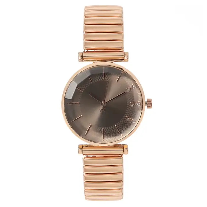 Montre à quartz de luxe Treasure Blue Single Cristal pour dames casual en acier inoxydable bracelet