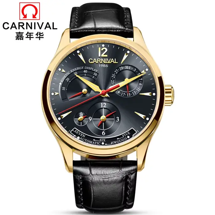 Montre automatique multifonction pour homme