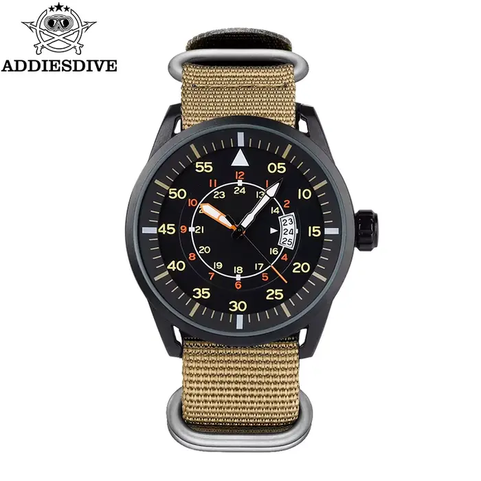 ADDIESDIVE nouvelle montre analogique pour hommes 50m montre lumineuse étanche mode sport grand cadr