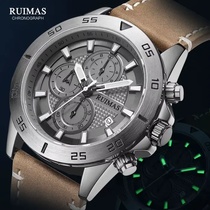 MEGIR & RUIMAS – montre à Quartz pour hommes