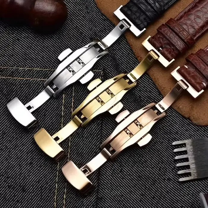 Bracelet en peau de crocodile véritable pour homme et femme