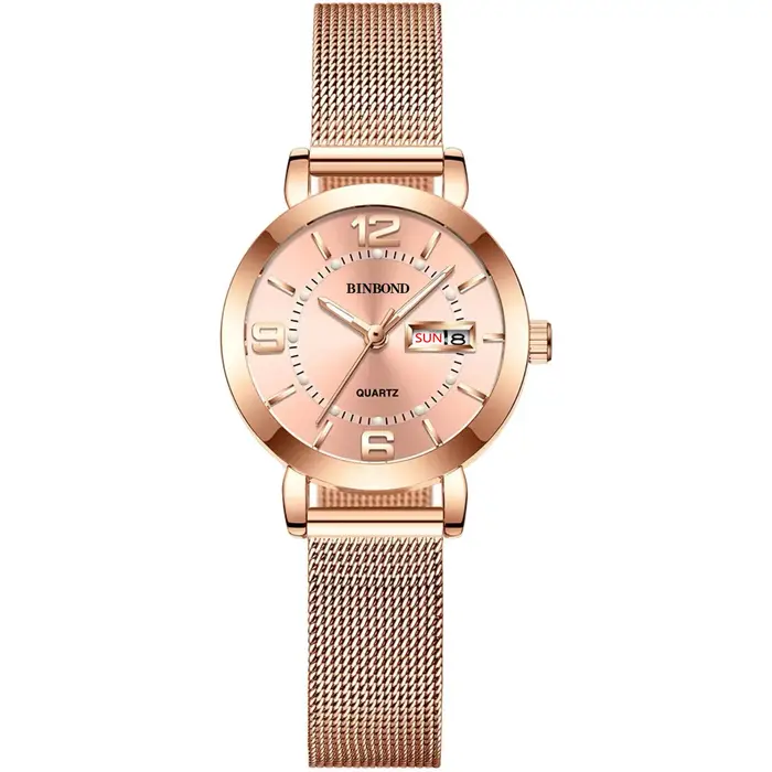 Montres-bracelets de luxe BINBOND à quartz pour femmes