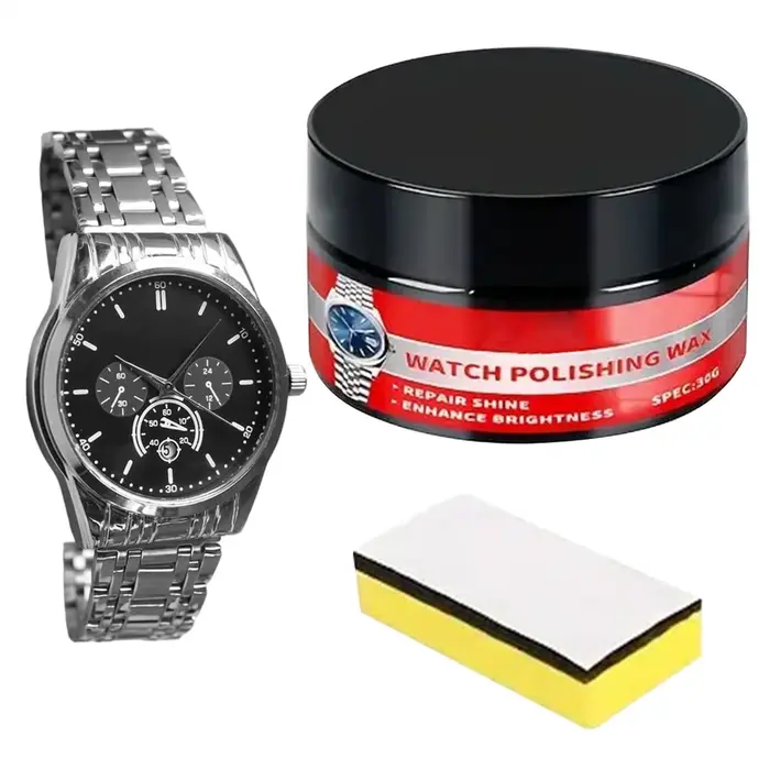 Kit de polissage de montres pour éliminer les rayures avec éponge