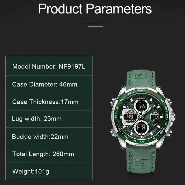 NAVIFORCE Montres militaires tendance pour hommes