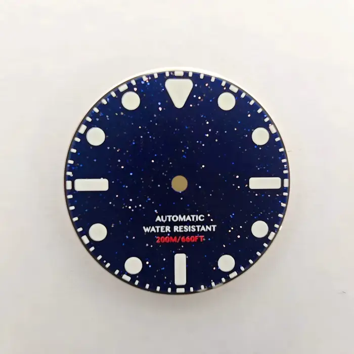 Boîtier de montre en titane 40mm, lunette GreenLume Dot, rotation unidirectionnelle pour Submariner 