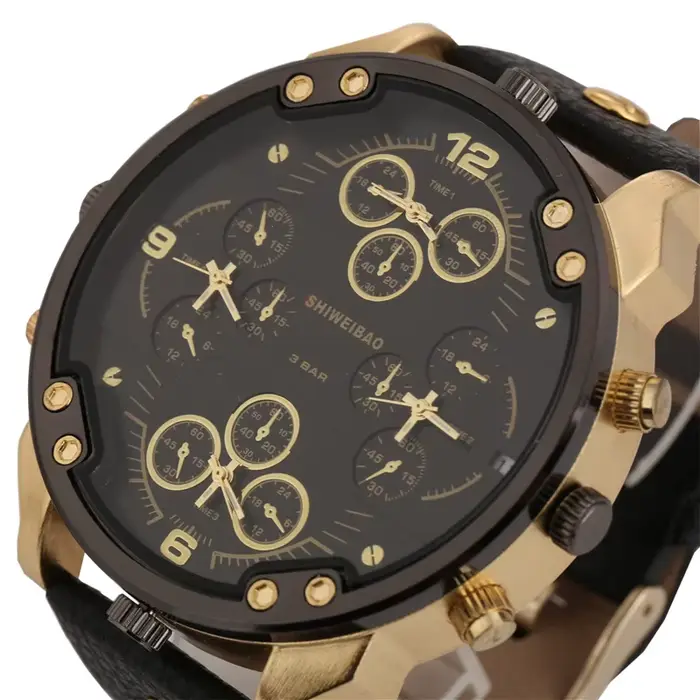 Shiweibao Cool hommes montres haut de gamme montre à Quartz de luxe
