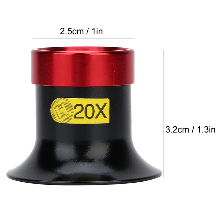 Loupe grossissante 20X pour la réparation et l'entretien des montres
