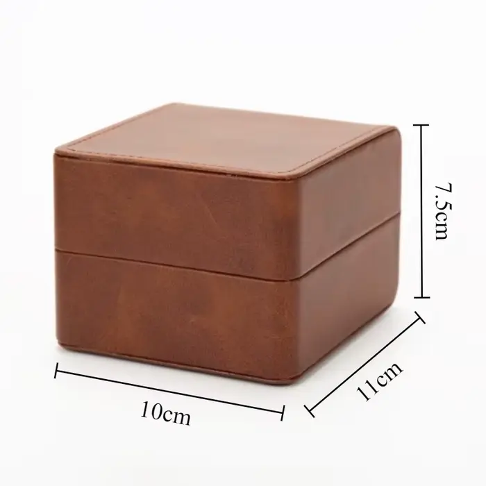 Boîte de montre en cuir unique