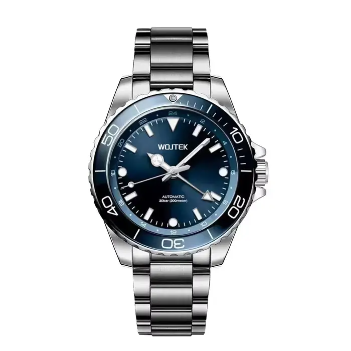 Montre mécanique automatique Submariner avec boîtier et bracelet en acier de 40 mm de diamètre et 14