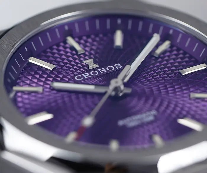 Montre de luxe mécanique Cronos en acier inoxydable avec cristal de saphir résistant à l'eau pour homme occasions spéciales