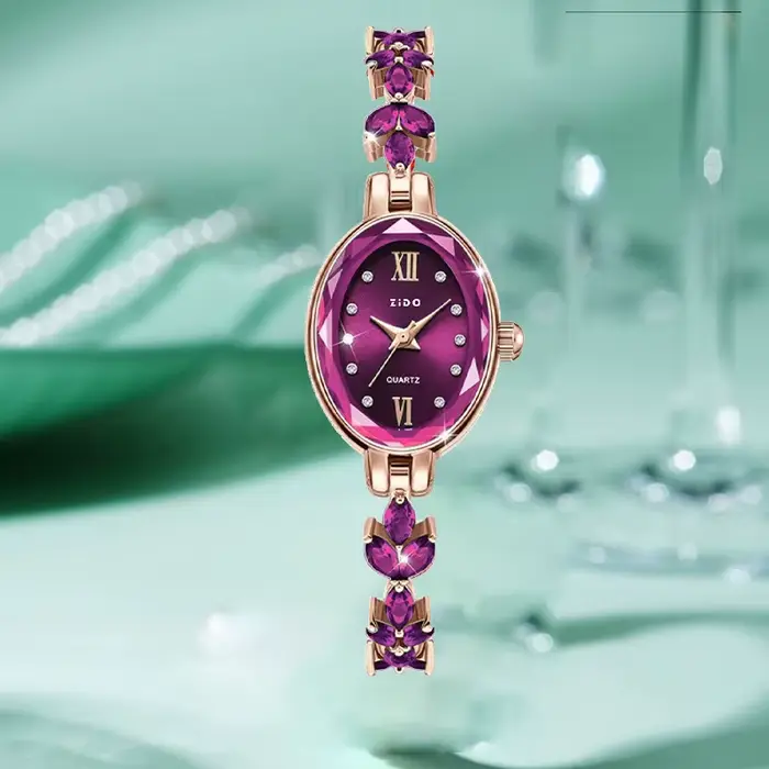 UTHAI femmes montres lumière luxe diamant incrusté pour trèfle montre étanche ovale dames mode Quart