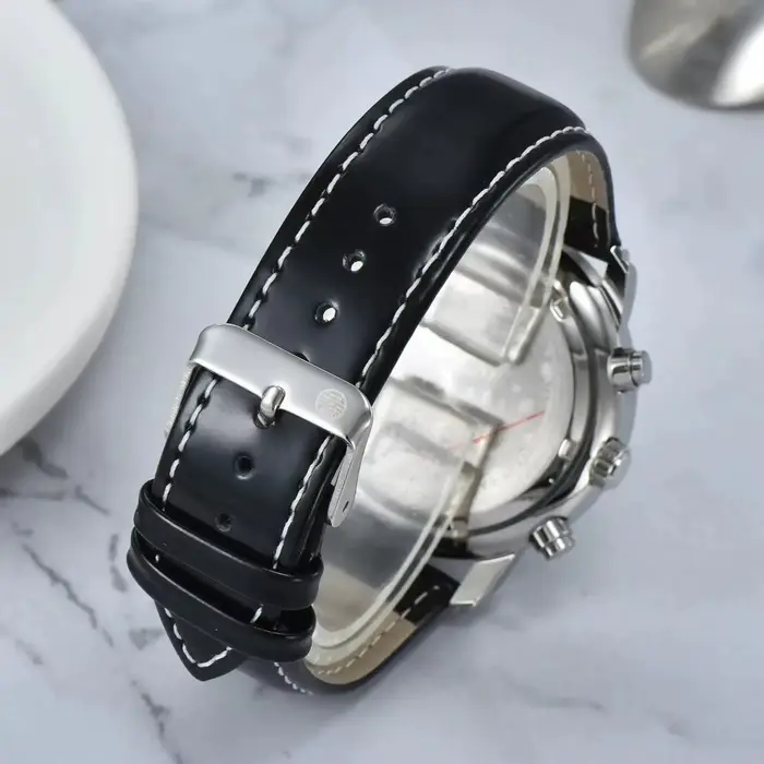 Montre Zeppelin Hindenburg Style Affaires Mouvement Quartz Calendrier Complet Pour Hommes Occasions Professionnelles Élégantes