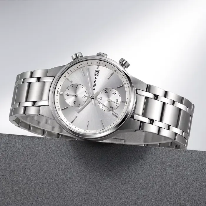 Montre BERNY 2285VM Sport Quartz avec Fonction Calendrier et Résistance à l'Eau pour Hommes Occasions Spéciales