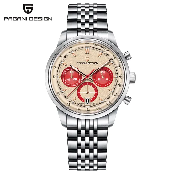 Montres pour hommes PAGANI DESIGN, montre à quartz rétro de luxe pour hommes, chronographe de vitess