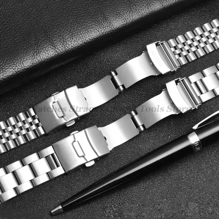 Bracelet de luxe en acier inoxydable massif pour homme
