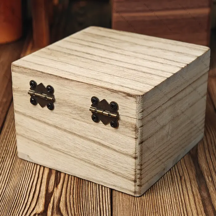 Boîte à montre personnalisée en bois de paulownia gravée au laser, coffret cadeau vintage pour homme, père, mari occasions spéciales