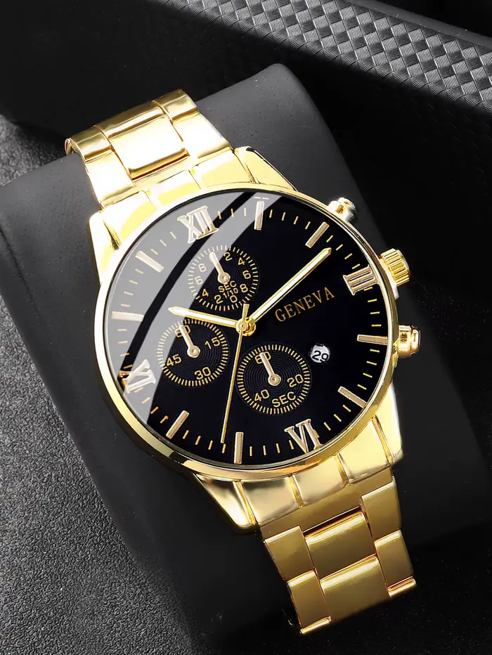 Montre à quartz pour hommes avec fonction calendrier pour un usage quotidien