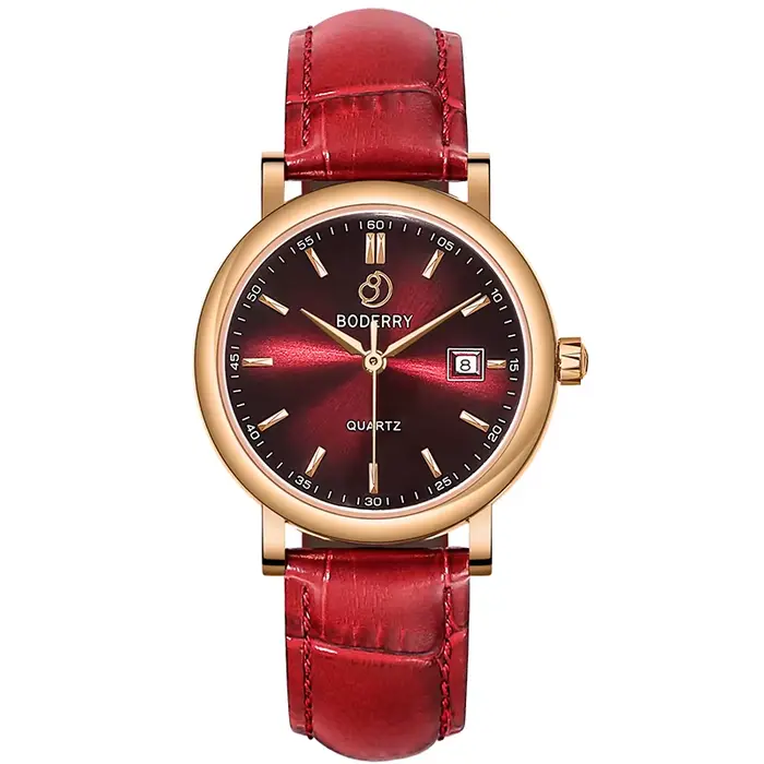 Boderry-Montre-bracelet à quartz suisse pour femme, marque de luxe, élégante, pour les affaires