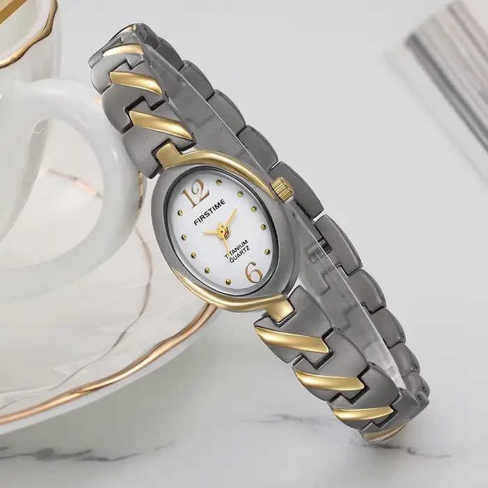 Montre BERNY en titane pour femmes, mouvement Quartz, résistante à l'eau, élégante et décontractée pour toutes les occasions