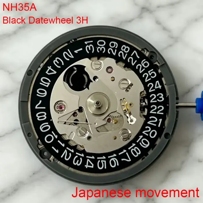 Mouvement japonais NH35A d'origine haute précision avec 24 rubis