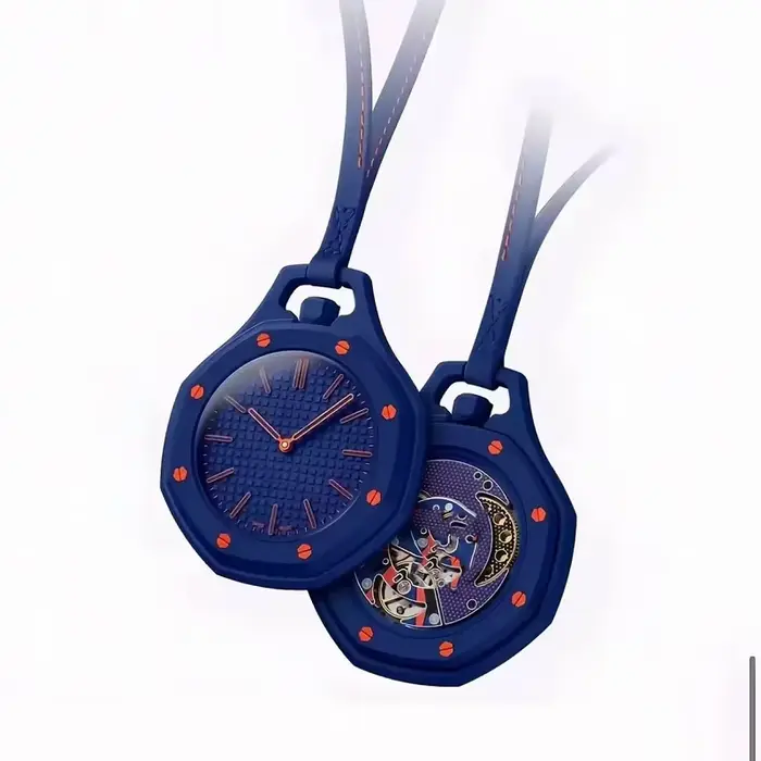 Nouvelle montre de poche tendance 2026, style octogonal pop, mouvement à quartz, couleur bonbon, mon