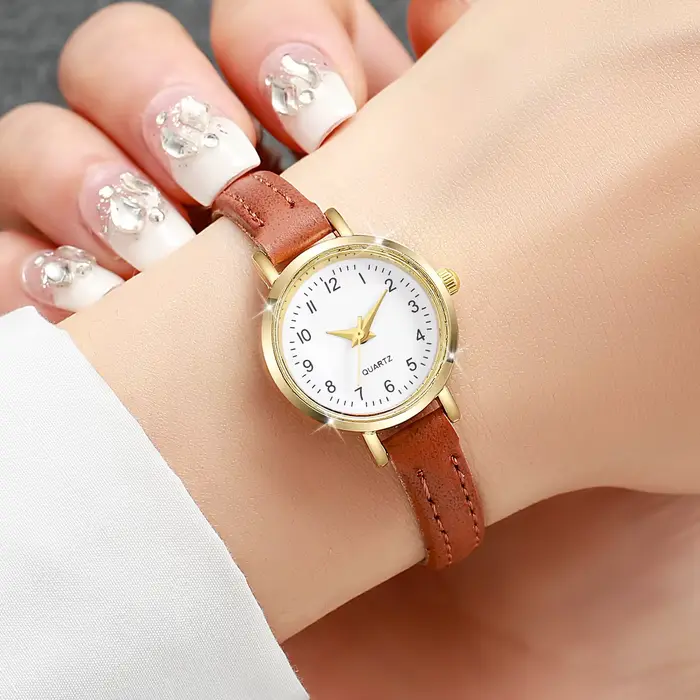 Femmes montres mode petit cadran Roma dames bracelet en cuir montre à Quartz Reloj Mujer filles horloge cadeau