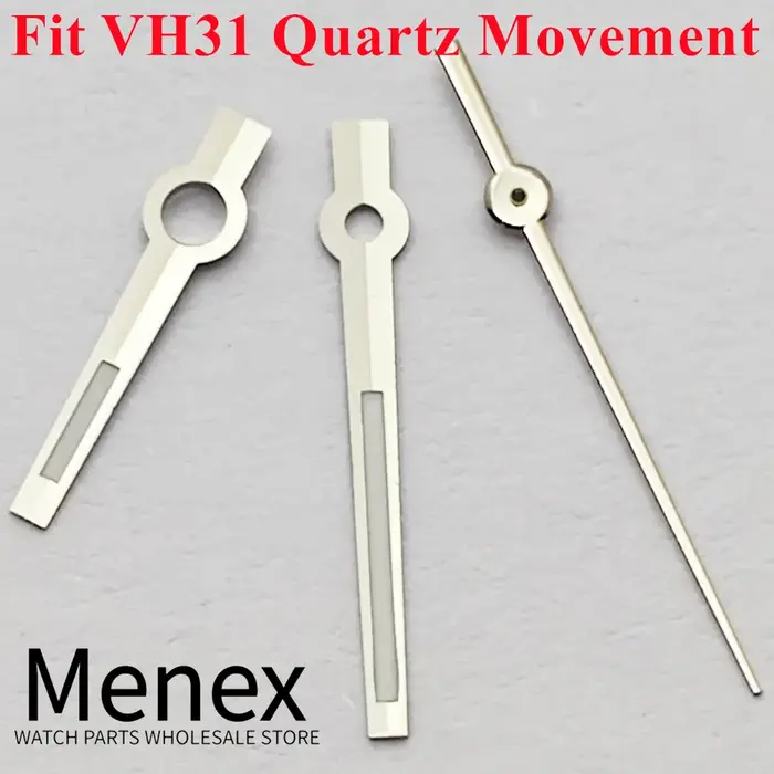 Aiguilles de montre lumineuses vertes Menex