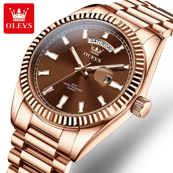 OLEVS montre pour hommes Top marque montre-bracelet de luxe
