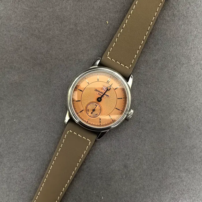 JACQUES GENRY – montre automatique pour hommes, 38mm, heure de saut, mécanique, miroir saphir ST17 M