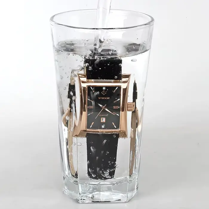 Wwoor-Montres-bracelets étanches pour hommes d'affaires