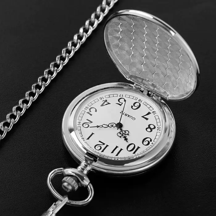Montre de poche à Quartz lisse